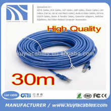 30M 100 FT RJ45 CAT5 CAT5E 24awg Ethernet LAN Netzwerkkabel